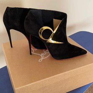 Black Stiletto Christian Louboutin Size 41 Booties